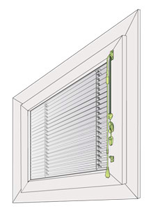 Zugschnur / Wendestab Verbundfenster